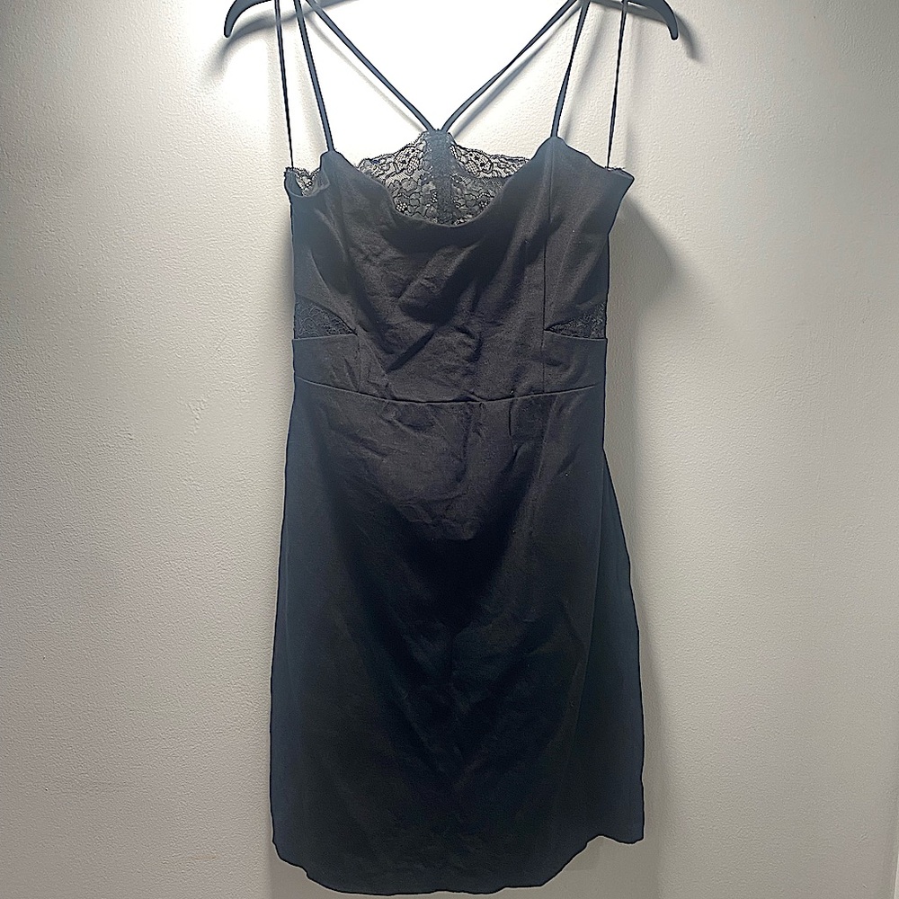 EXPRESS Little Black Dress with Lace | 12